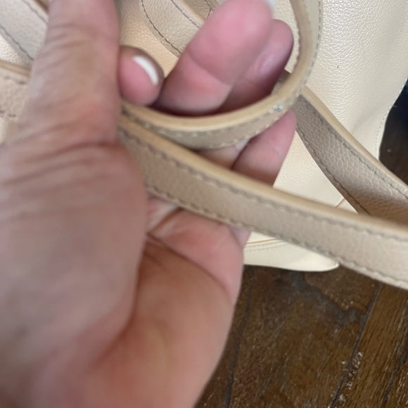 DKNY Beige Leather Tote Bag - Picture 3 of 5